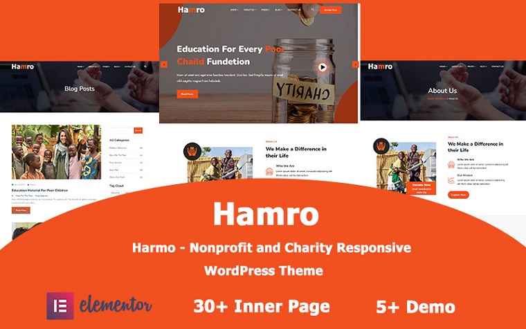 Harmo - Churches and Charity WordPress Theme.