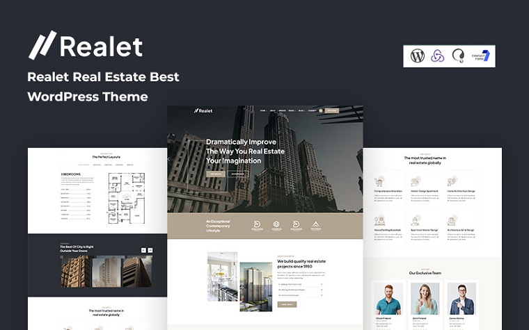 Realet - Real Estate Best WordPress Theme.
