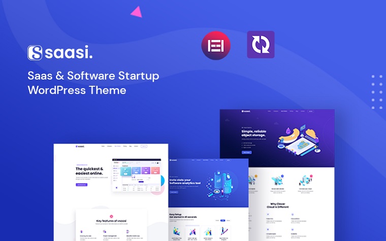 Saasi - Software WordPress Theme for Startups.