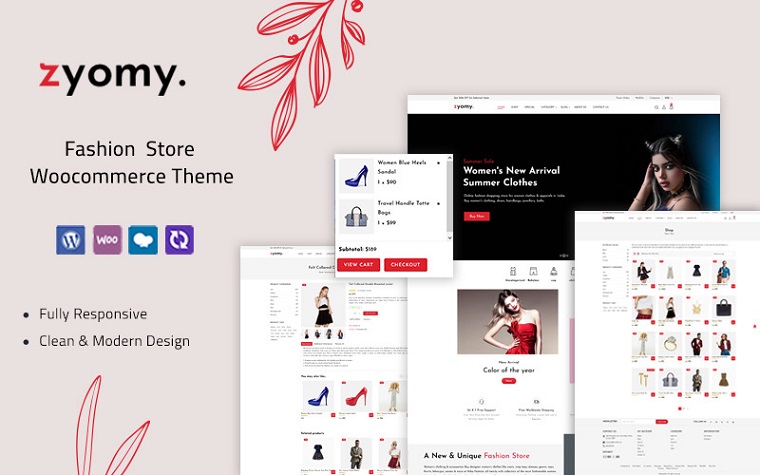 Zyomy - Fashion Store WooCommerce Theme.
