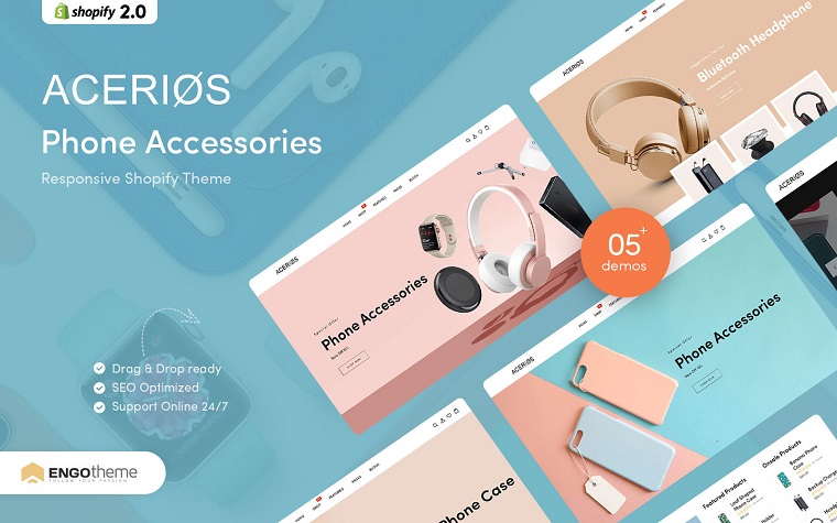 Acerios - Cell Phone Accessories Shopify Theme.