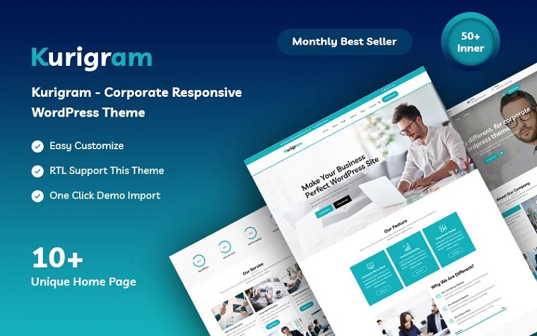 Kurigram - Responsive Business WordPress Theme.