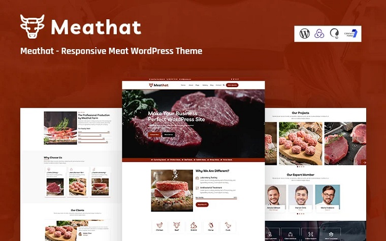 MeatHat - Meat Supplier WordPress Theme.