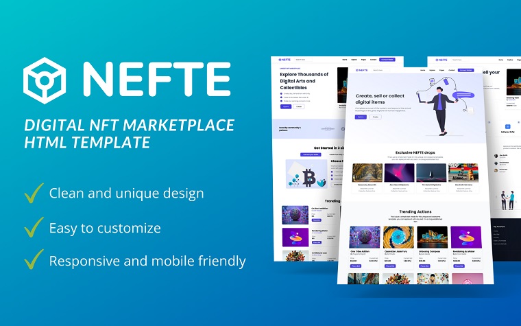 Nefte - Digital Marketplace HTML Template