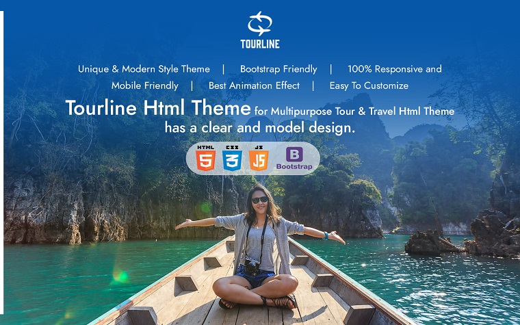 Tourline Tour and Travel HTML Template.