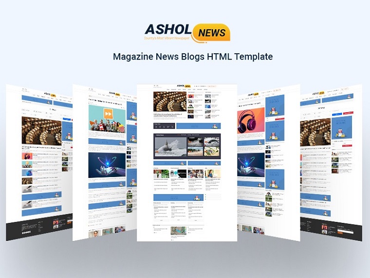 Asolnews - Magazine & News HTML Template.