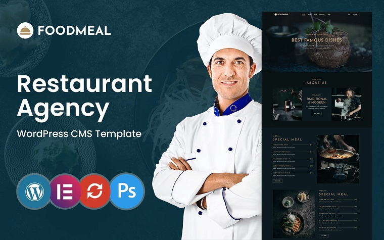 FoodMeal - Food & Restaurant WordPress Theme.