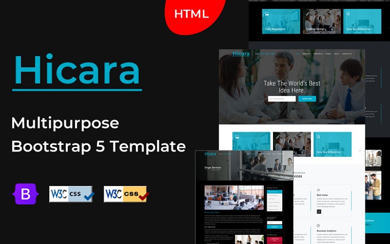 Hicara - Multipurpose HTML Template.