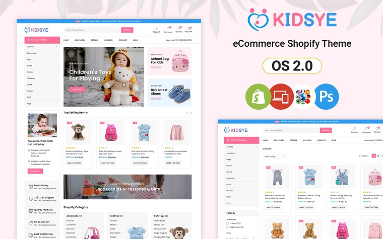 Kidsye - Kids and Toys Store Shopify Theme.