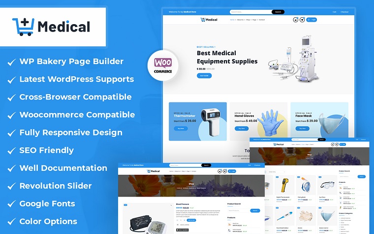 Medical - Drugstore WordPress WooCommerce Theme.