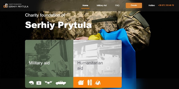 Serhiy Prytula Charity Foundation.