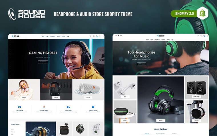 SoundHouse - Audio & Headphone Store Shopify Theme.