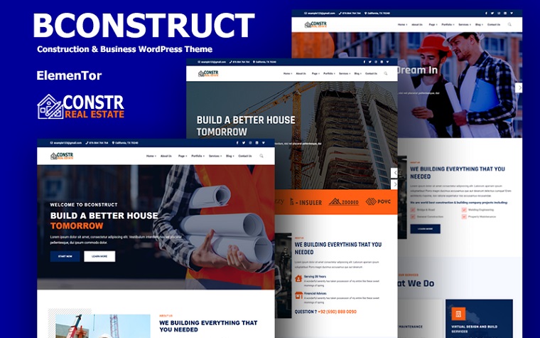 bConstruct - Construction & Architecture WordPress Theme.