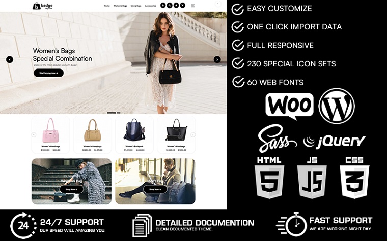 Badge - Bag Shop WooCommerce WordPress Theme.