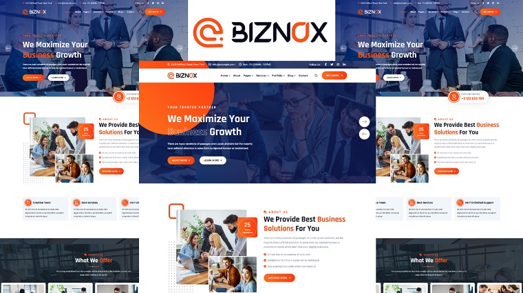 Biznox - Corporate And Business HTML5 Template.