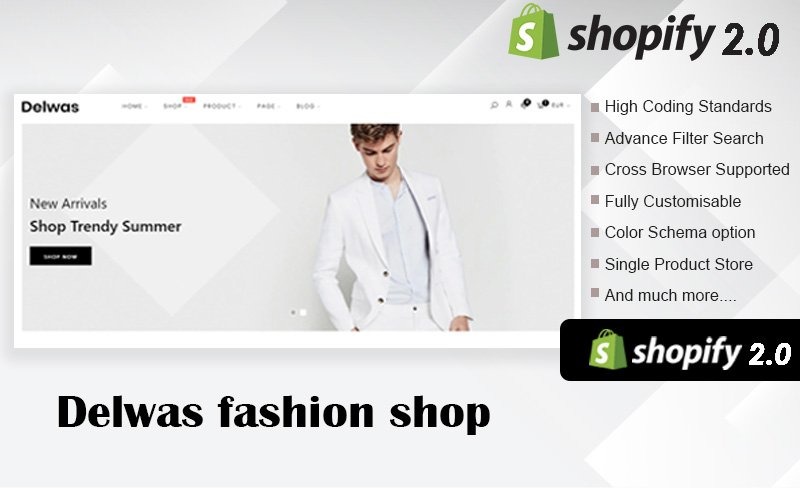 Delwas Fashion Multipurspose Shopify Theme.