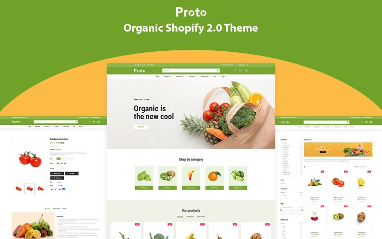 Proto - Organic Shopify 2.0 Theme.