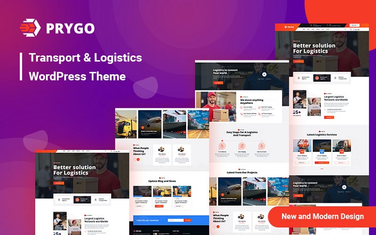 Prygo - Logistic & Haulage WordPress Theme.