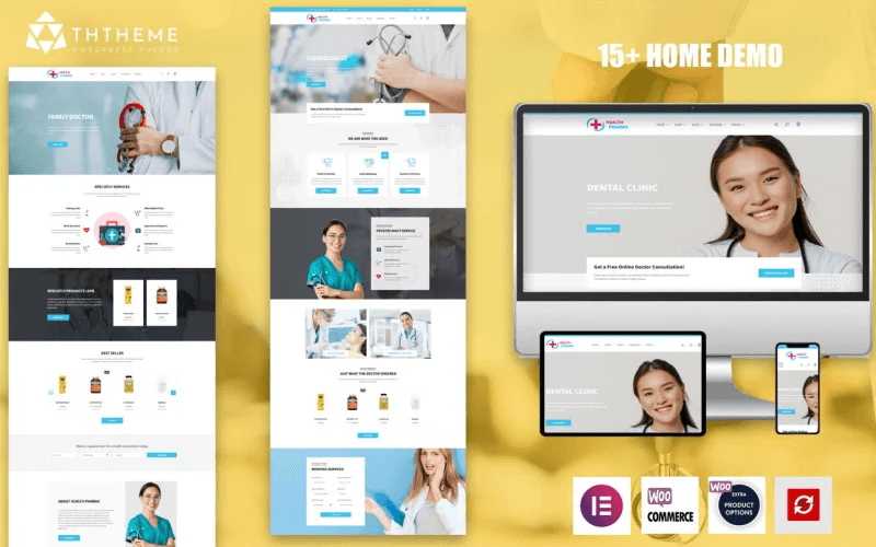 Elementor Medicine Shop & Clinic WordPress Theme