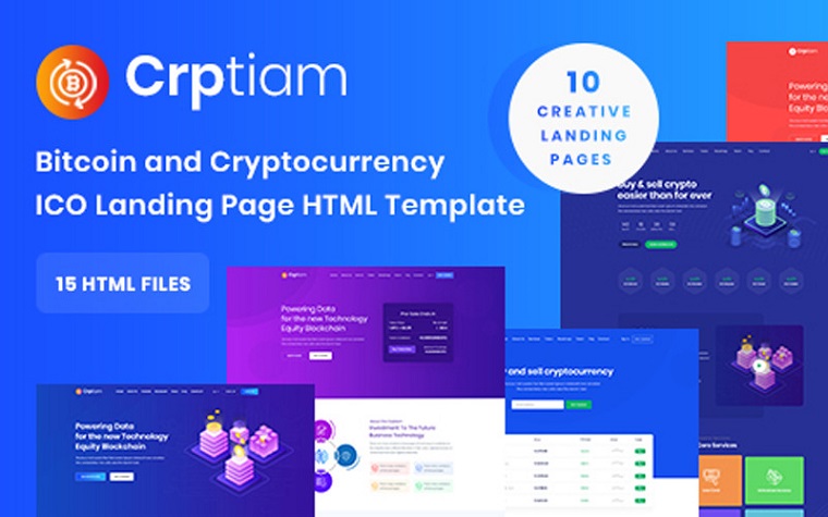 Crptiam - Bitcoin & Crypto HTML5 Template.