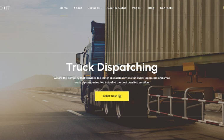 DispatchIT - Logistics WordPress Theme.