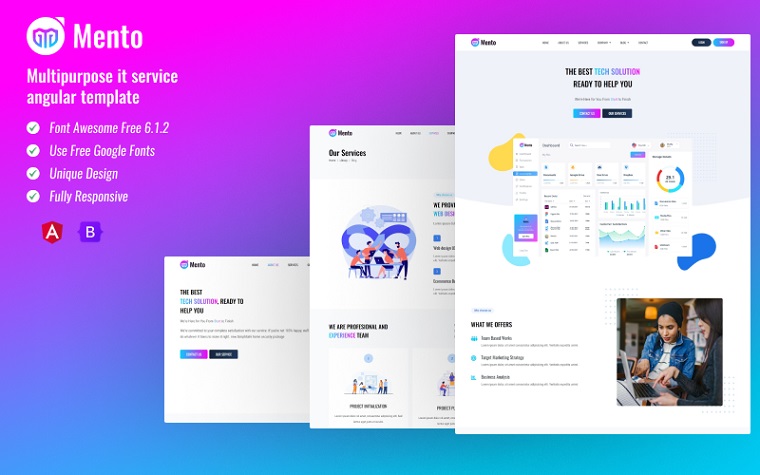 Mento - IT Solutions HTML5 Website Template.