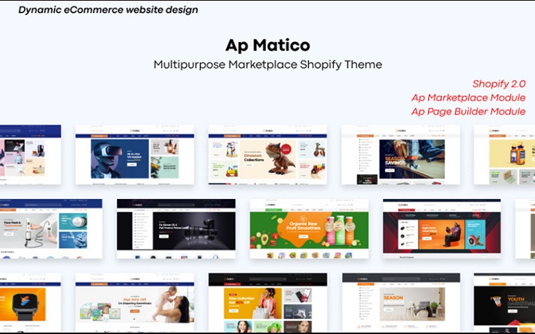 TM Matico - Multipurpose Marketplace Shopify Theme.