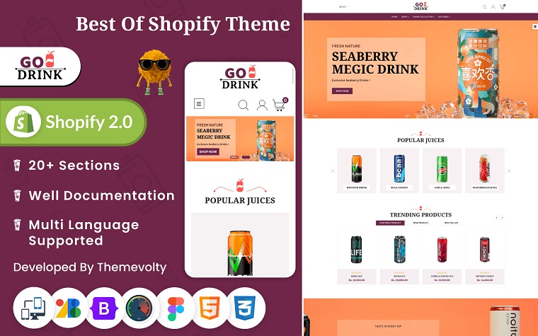 Go Drink - Mega Drinks Shopify 2.0 Responsive Theme.