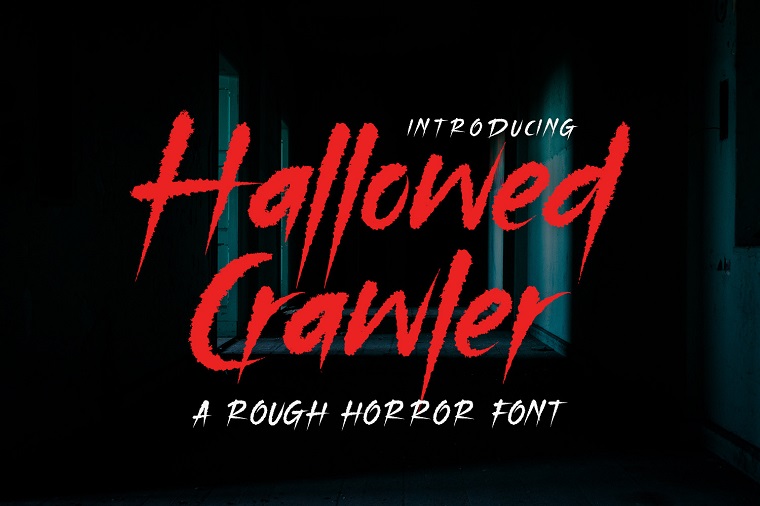 Hallowed Crawler - Rough Font.