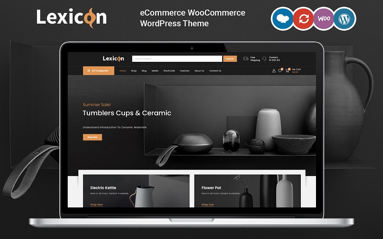 Lexicon Art & Gallery Shop WooCommerce Template.