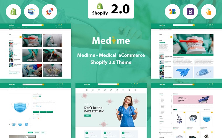 Medime - Medicine Shopify Theme.