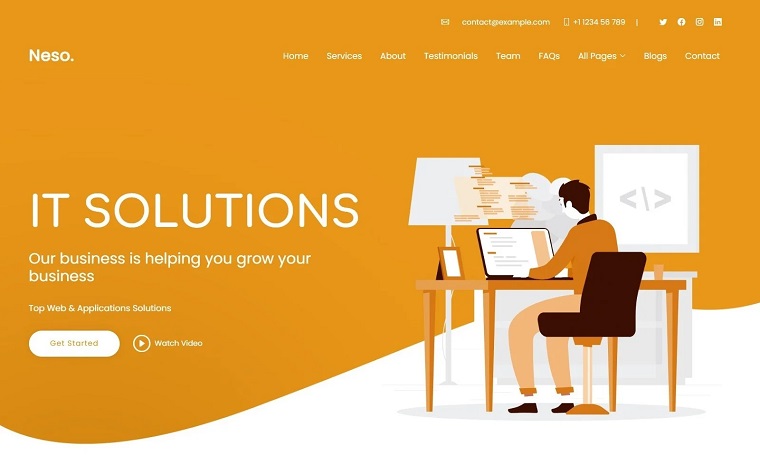 Neso - It Solutions Website Template.
