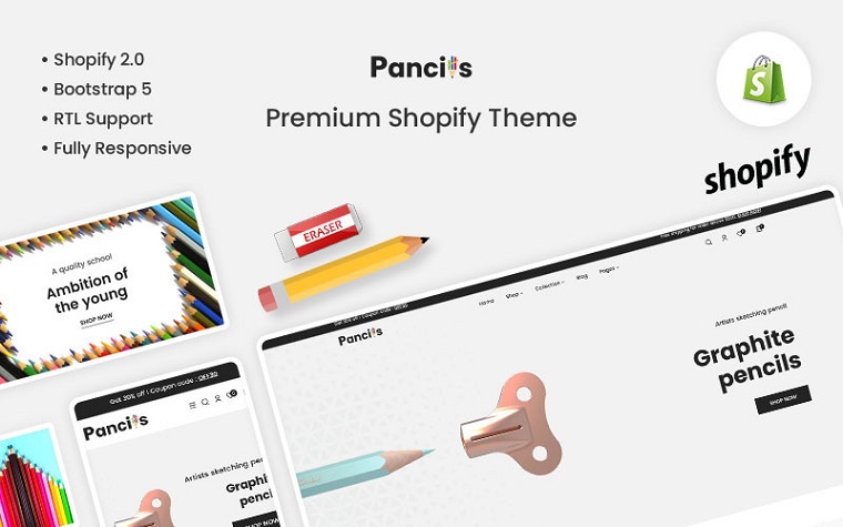 Pencils - The Pencils & Stationery Premium Shopify Theme.
