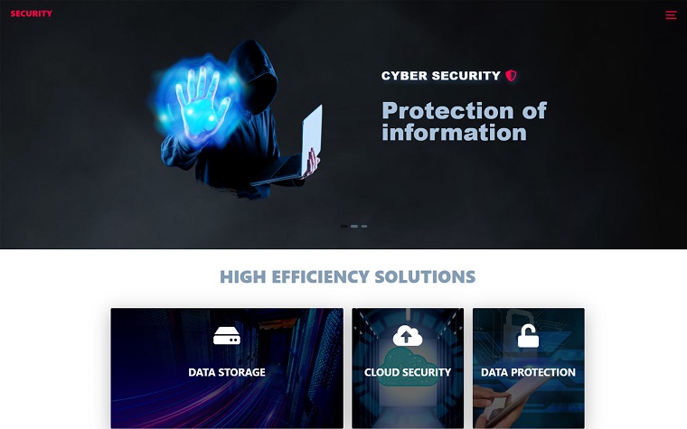 Security HTML Site Template.