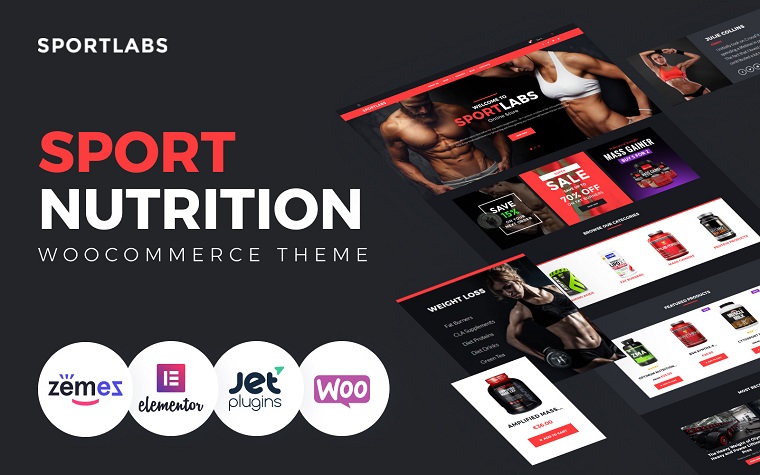 SportLabs - Sport Nutrition WooCommerce Theme.