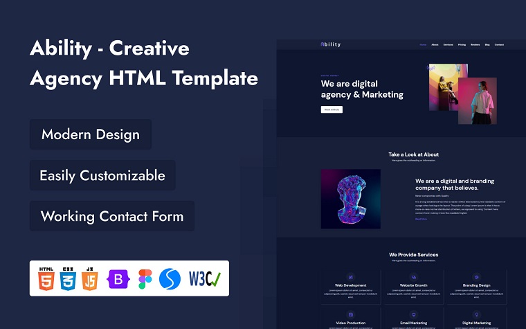 Ability - Creative Agency HTML Template.