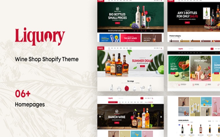 Ap Liquory - Wine Shop Shopify Theme.