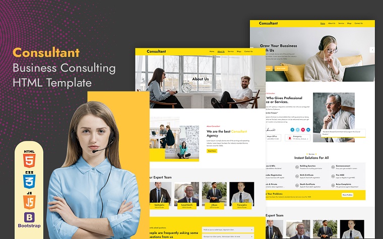 Consultant - Consultancy Firm HTML Template.