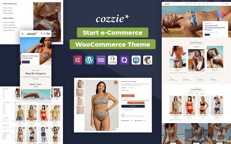 Cozzie - Women And Men Underwear WooCommerce Responsive Theme.