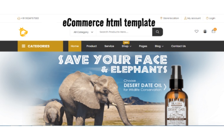 eCommerce Template for Online Business.