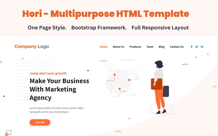 Hori - Multipurpose HTML5 Template.