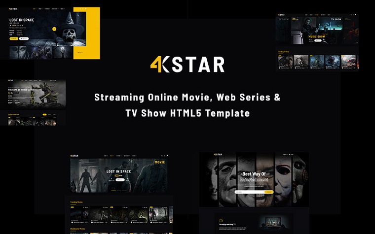4K Star - Entertainment HTML Theme.