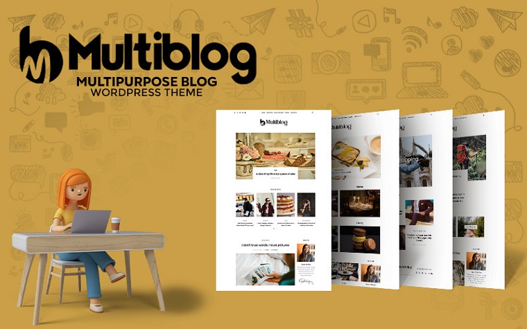 Multiblog — Multi Blogging WordPress Theme.