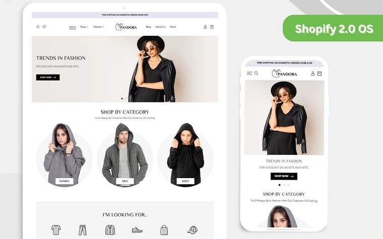 Pandora Fashion Theme - Apparel Clothing Store| Shopify 2.0.