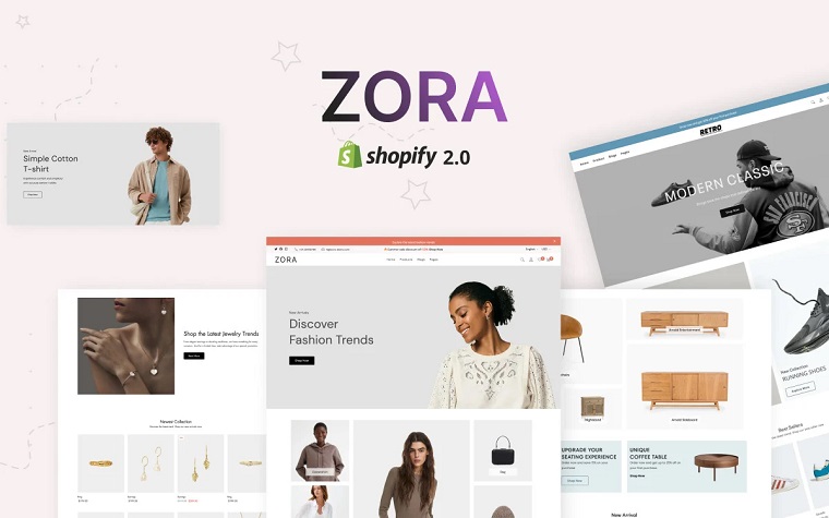 Zora - Stunning Shopify Template.