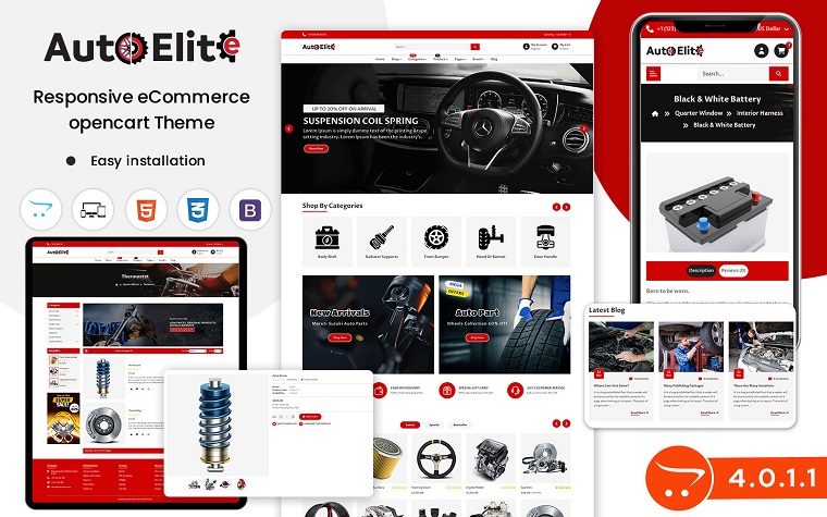 Autoelite - Opencart Template for Auto, Cars, Bikes and Auto Parts Sellers.