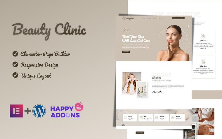 BeautyClinic - Aesthetic Medicine Clinic WordPress Theme.