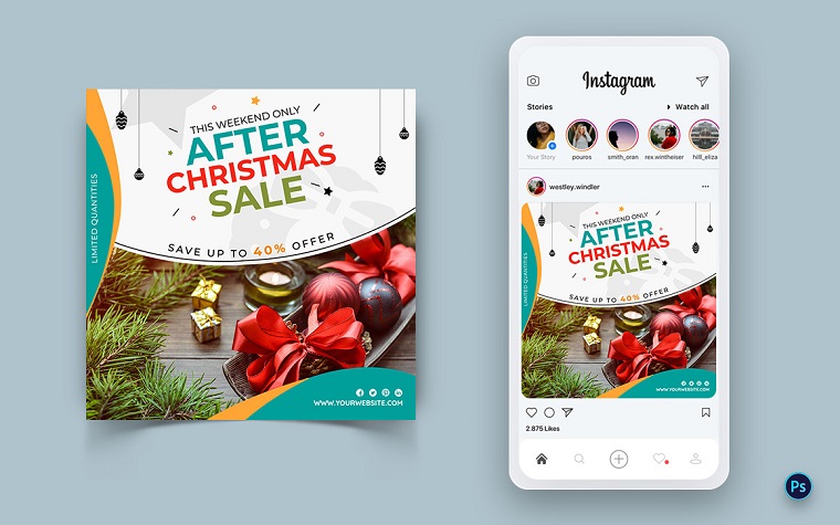 Christmas Offer Sale Celebration Social Media Instagram Post Design-04.