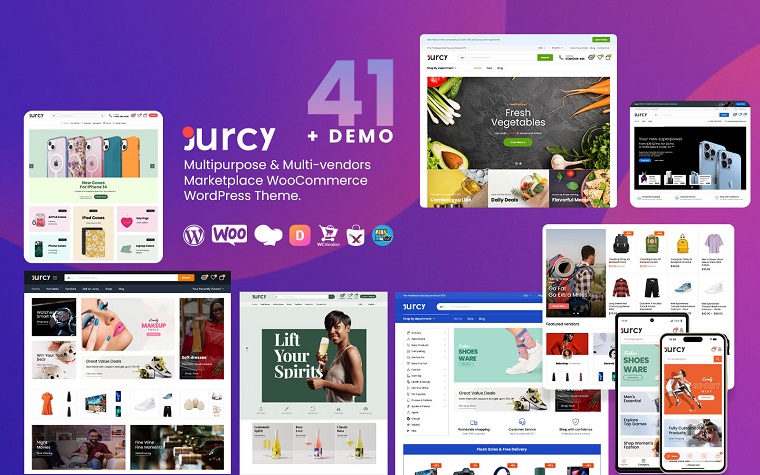 Jurcy - Multipurpose Marketplace WooCommerce WordPress Theme.
