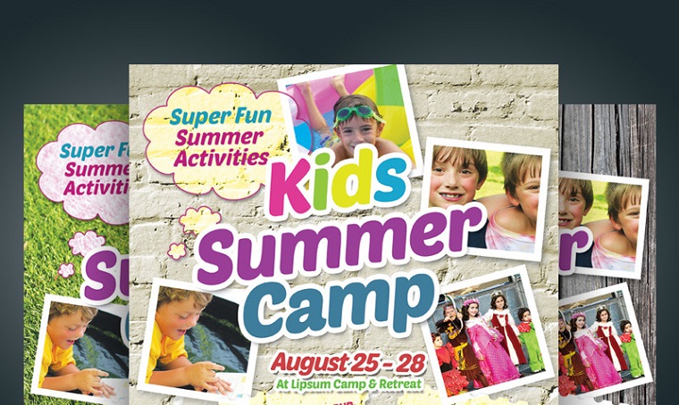 Kids Summer Camp Flyer - Corporate Identity Template.